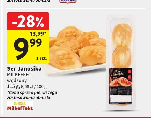 Ser Janosika wędzony Milkeffekt promocja w Intermarche