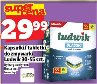 Kapsułki/tabletki do zmywarki Ludwik promocja w TOPAZ