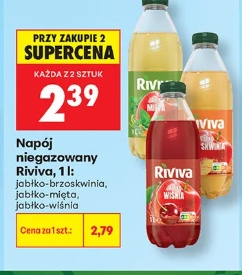 Napój niegazowany Riviva jabłko-mięta promocja w Biedronka