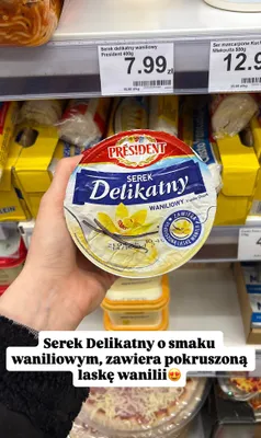 Serek delikatny waniliowy promocja w Dino