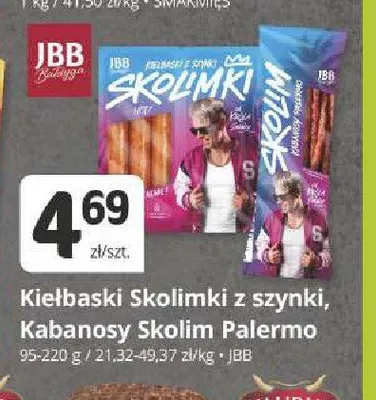 Kiełbaski Skolimki z szynki JBB Bałdyga promocja w Marketvita