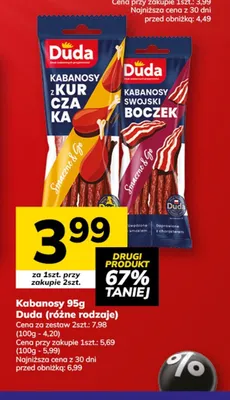 Kabanosy Duda z kurczaka promocja w Hitpol