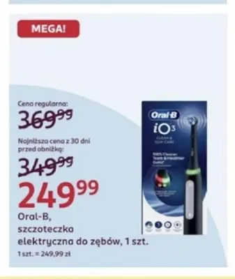 Szczoteczka elektryczna do zębów Oral-B promocja w Rossmann