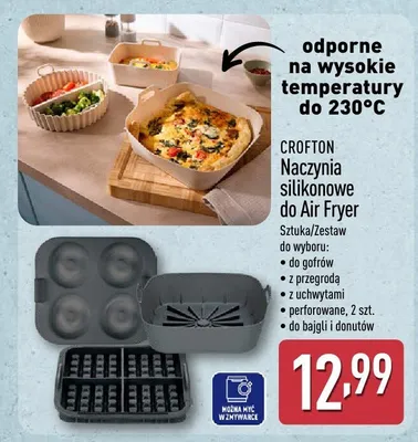 Naczynia silikonowe do Air Fryer promocja w Aldi