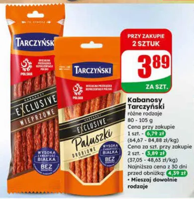 Kabanosy Exclusive promocja w Dino