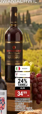 Wino czerwone Monteverdi Dolce Novella promocja w bi1