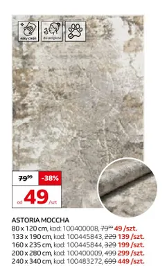 Dywan Astoria Moccha 133x190 cm promocja w Komfort