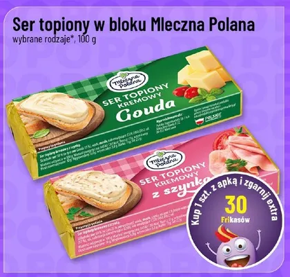 Ser topiony w bloku Mleczna Polana promocja w POLOmarket