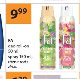 Dezodorant spray Fa promocja w Drogerie Laboo