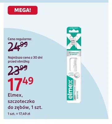 Szczoteczka do zębów Elmex promocja w Rossmann