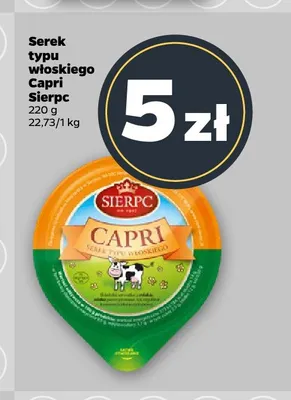 Serek typu włoskiego Capri Sierpc promocja w Netto