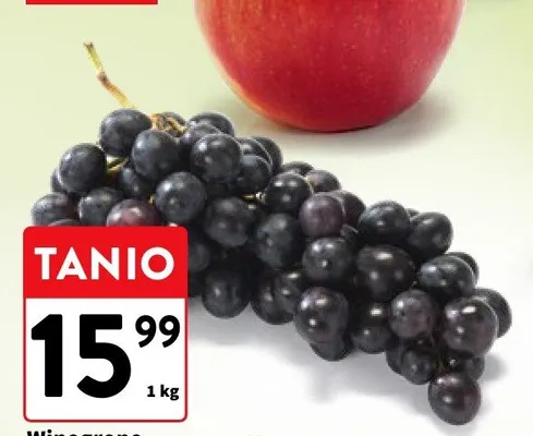 Winogrono czarne luz promocja w Intermarche