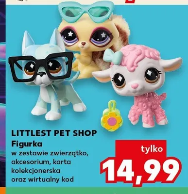 Figurka LITTLEST PET SHOP w zestawie zwierzątko, akcesorium, karta kolekcjonerska oraz wirtualny kod promocja w Kaufland