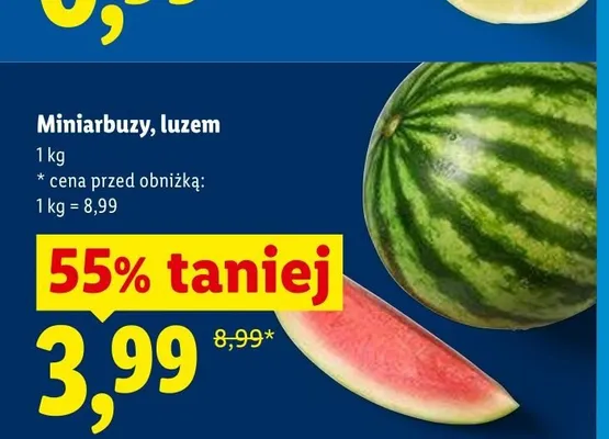 Miniarbuzy luzem promocja w Lidl