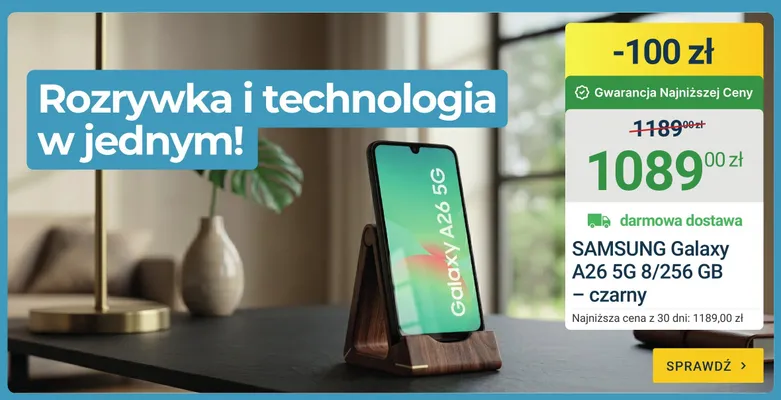 Smartfon SAMSUNG Galaxy A26 5g 8/256 GB czarny promocja w ERLI