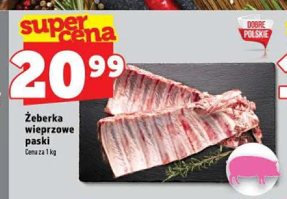 Żeberka wieprzowe paski promocja w TOPAZ