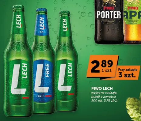 Piwo bezalkoholowe Lech Free promocja w Euro Sklep