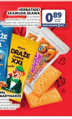 Herbatniki Skawusie Skawa promocja w Stokrotka