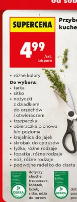 Przybory i akcesoria kuchenne podwójne radełko do ciasta promocja w Biedronka