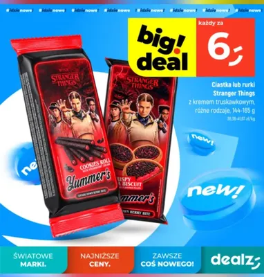 Ciastka Stranger Things z kremem truskawkowym Yummer's promocja w Dealz