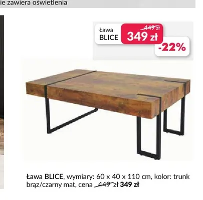 Ława Blice promocja w Salony Agata