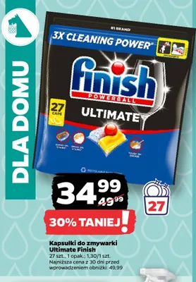 Kapsułki do zmywarki Ultimate Finish promocja w Netto