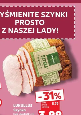Szynka bez dodatku E Lukullus promocja w Kaufland