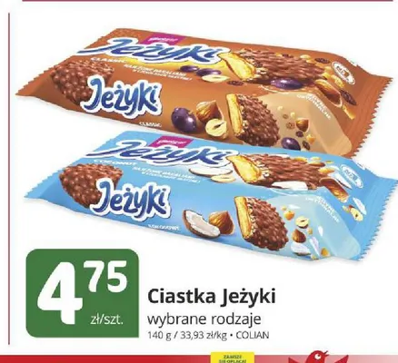 Ciastka Jeżyki Classic promocja w Marketvita