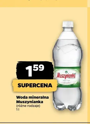 Woda mineralna Muszynianka promocja w Netto