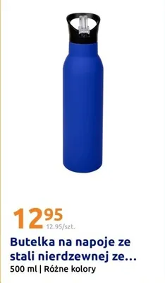 Butelka na napoje ze stali nierdzewnej ze słomką promocja w Action