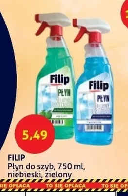 Płyn do szyb niebieski Filip promocja w Blue Stop