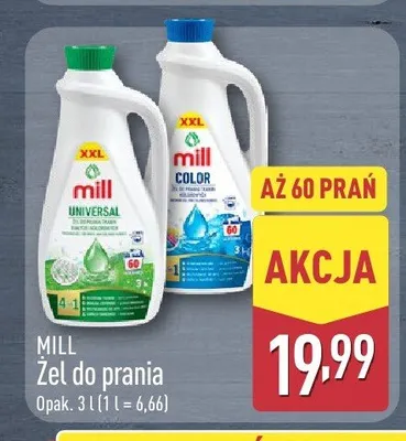 Żel do prania Mill Color promocja w Aldi