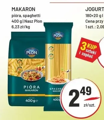 Makaron pióra Nasz Plon promocja w Sedal