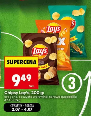 Chipsy Lay's soczysta wołowina promocja w Biedronka