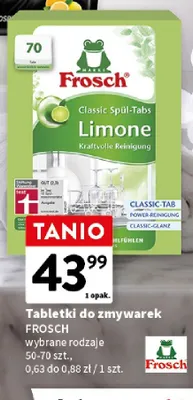 Tabletki do zmywarek Frosch Classic Limone promocja w Intermarche