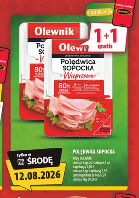Polędwica Sopocka Olewnik promocja w Arhelan