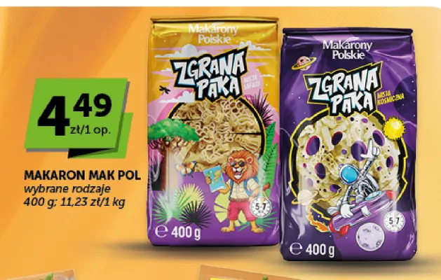 Makaron Mak Pol Zgrana Paka Misja Safari promocja w Euro Sklep
