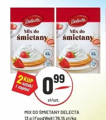 Mix do śmietany Delecta promocja w Sedal