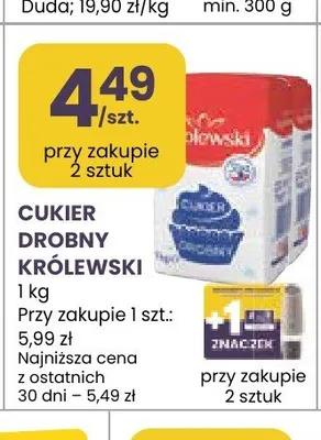 Cukier drobny Królewski promocja w Stokrotka