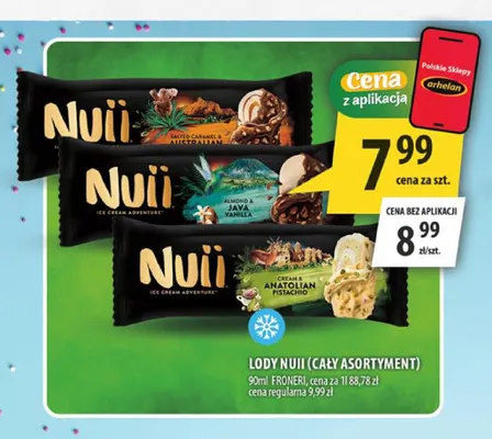 Lody Nuii promocja w Arhelan