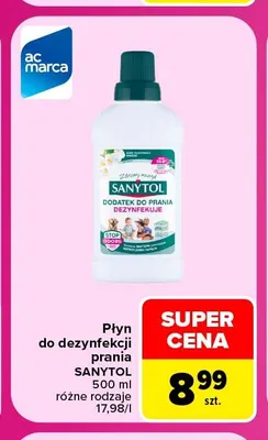 Płyn do dezynfekcji prania Sanytol promocja w Carrefour