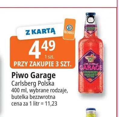 Piwo Garage promocja w Leclerc