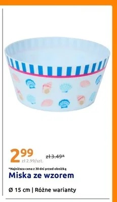 Miska ze wzorem Ø 15 cm promocja w Action