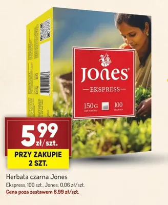 Herbata czarna Ekspress Jones promocja w Avita