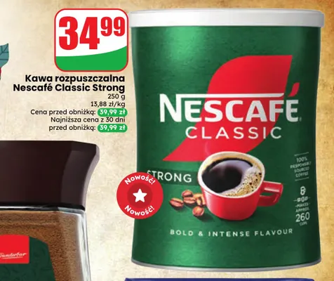Kawa rozpuszczalna Nescafé Classic Strong promocja w Dino