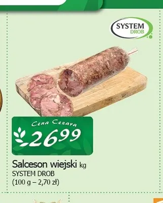 Salceson wiejski System Drob promocja w CEZAR Delikatesy