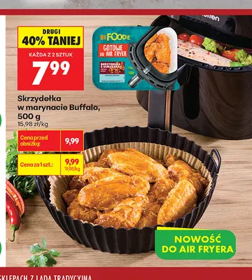 Skrzydełka z kurczaka w marynacie Buffalo beFOODIE promocja w Biedronka