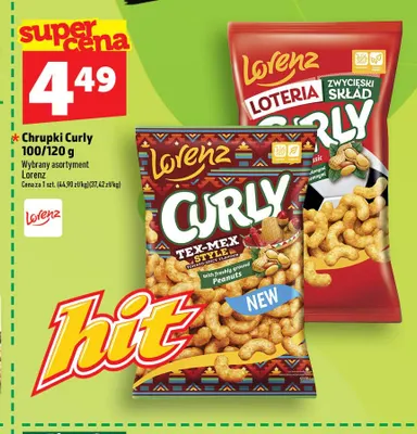 Chrupki Curly Tex-Mex Style Lorenz promocja w TOPAZ