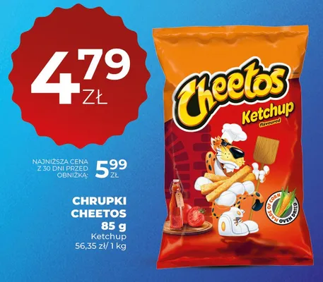 Chrupki Cheetos Ketchup promocja w Duży Ben