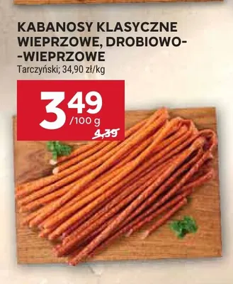 Kabanosy klasyczne drobiowo-wieprzowe Tarczyński promocja w Stokrotka